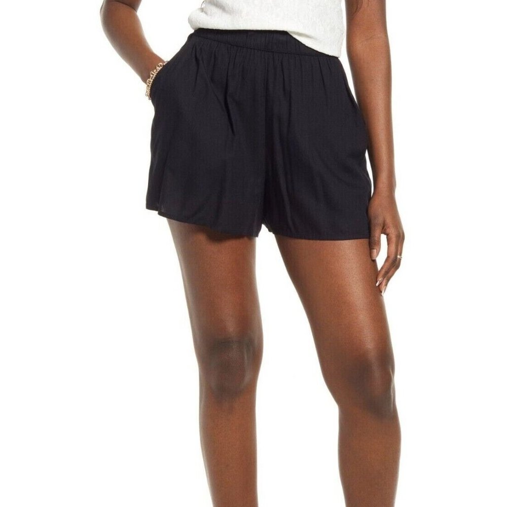 BP Easy High Waist Shorts in Black Size Large
